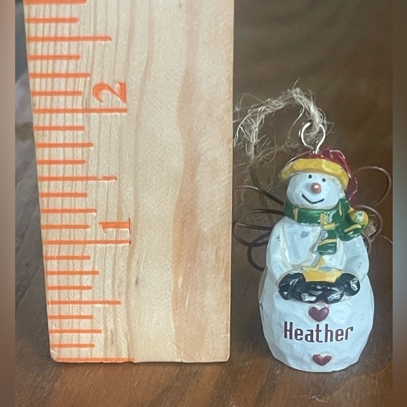 Holiday Snowman miniature Ornament personalized - Picture 5 of 5